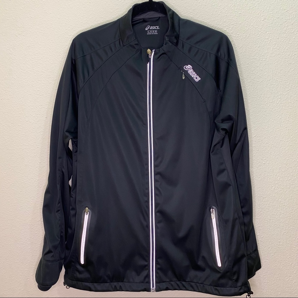 Black ASICS Lightweight Windbreaker, Men’s Large